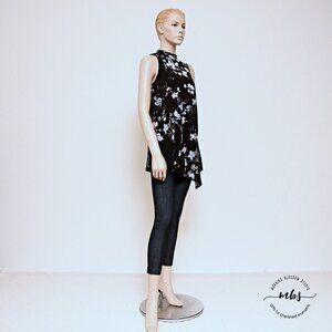 NWT White House Black Market Kaya Fall‎ Floral Print Asymetrical Tank Top
